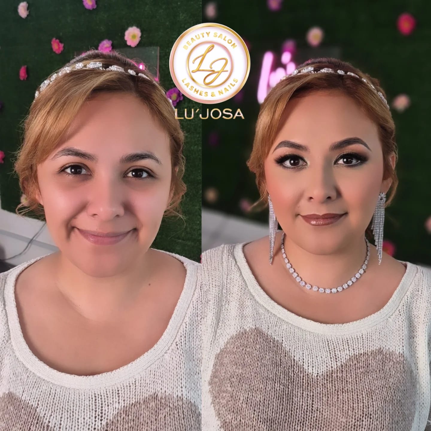 Maquillaje para piel madura — antes y después